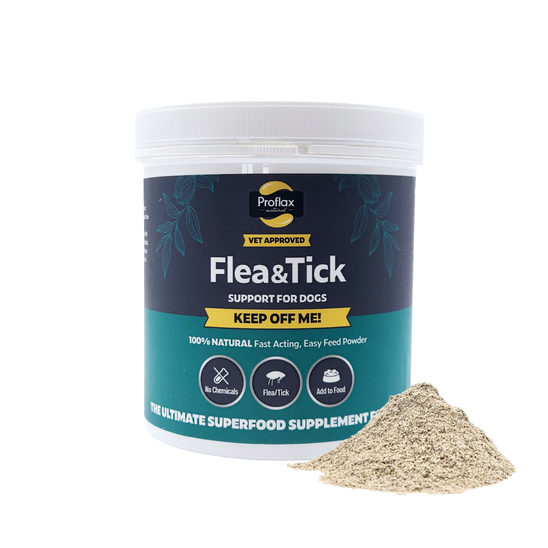 Natural Flea & Tick Support for Dogs - Keep Off Me! Powder - Proflax