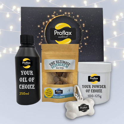 Proflax Christmas Gift Set – Pick & Pair (Powder, Oil & Treats)