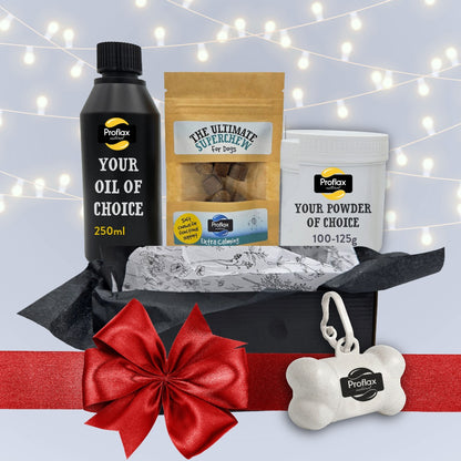 Proflax Christmas Gift Set – Pick & Pair (Powder, Oil & Treats)