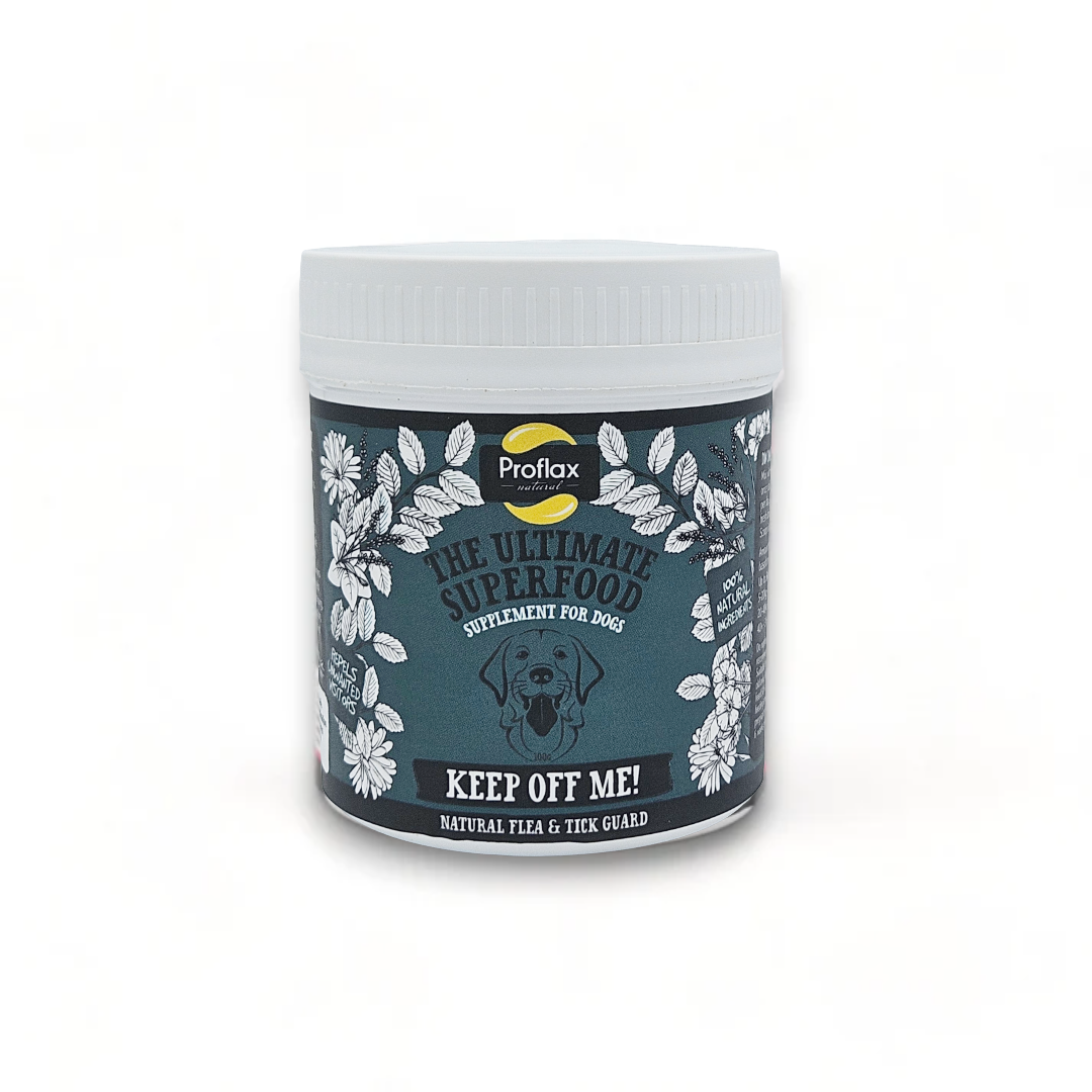 Natural Flea & Tick Support for Dogs - Keep Off Me! Powder