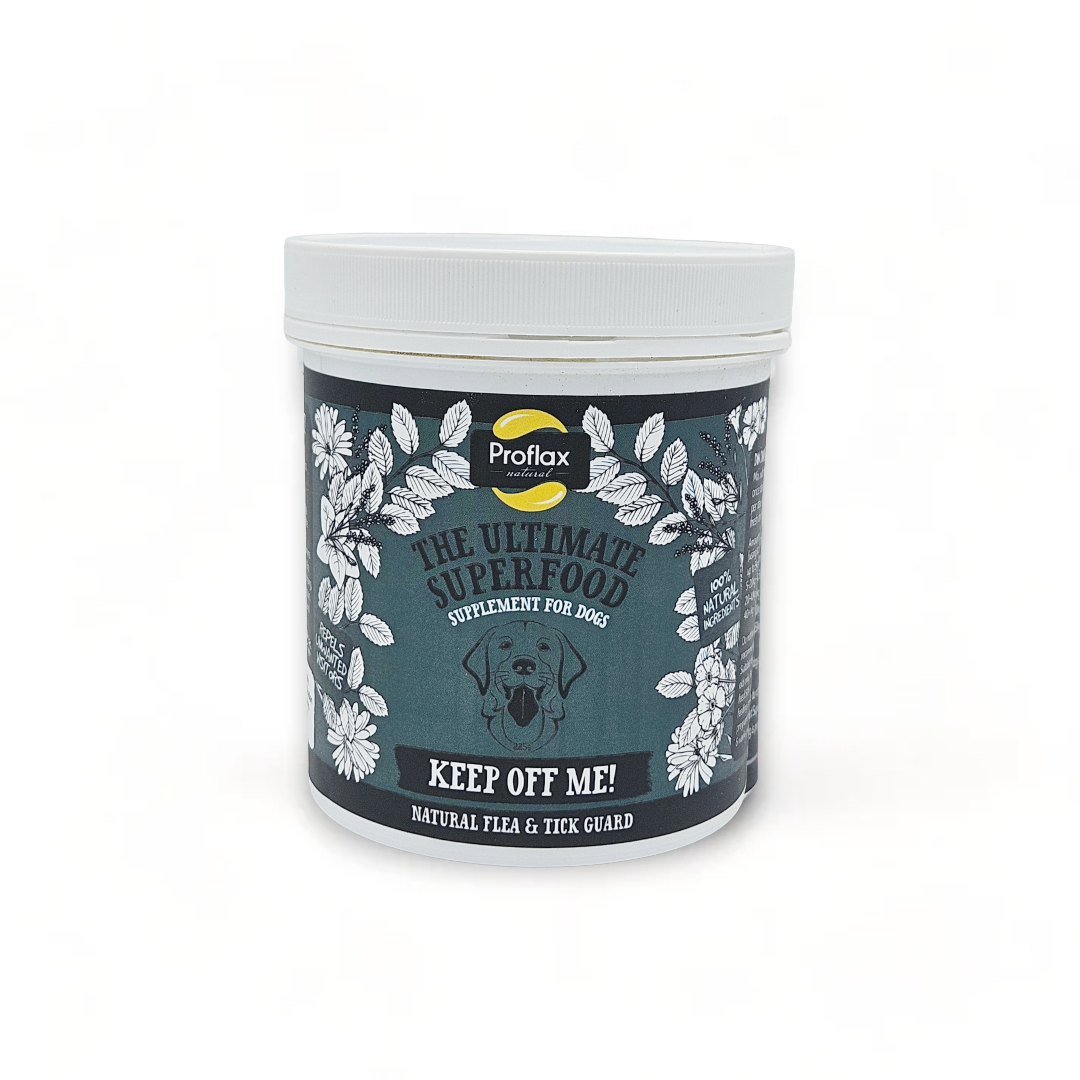 Natural Flea & Tick Support for Dogs - Keep Off Me! Powder