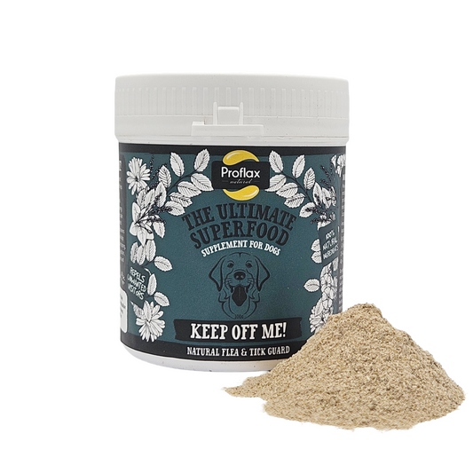 Natural Flea & Tick Support for Dogs - Keep Off Me! Powder