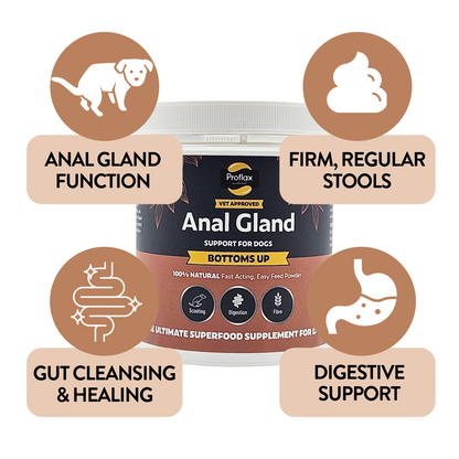 Anal Gland Support for Dogs - Bottoms Up - Proflax