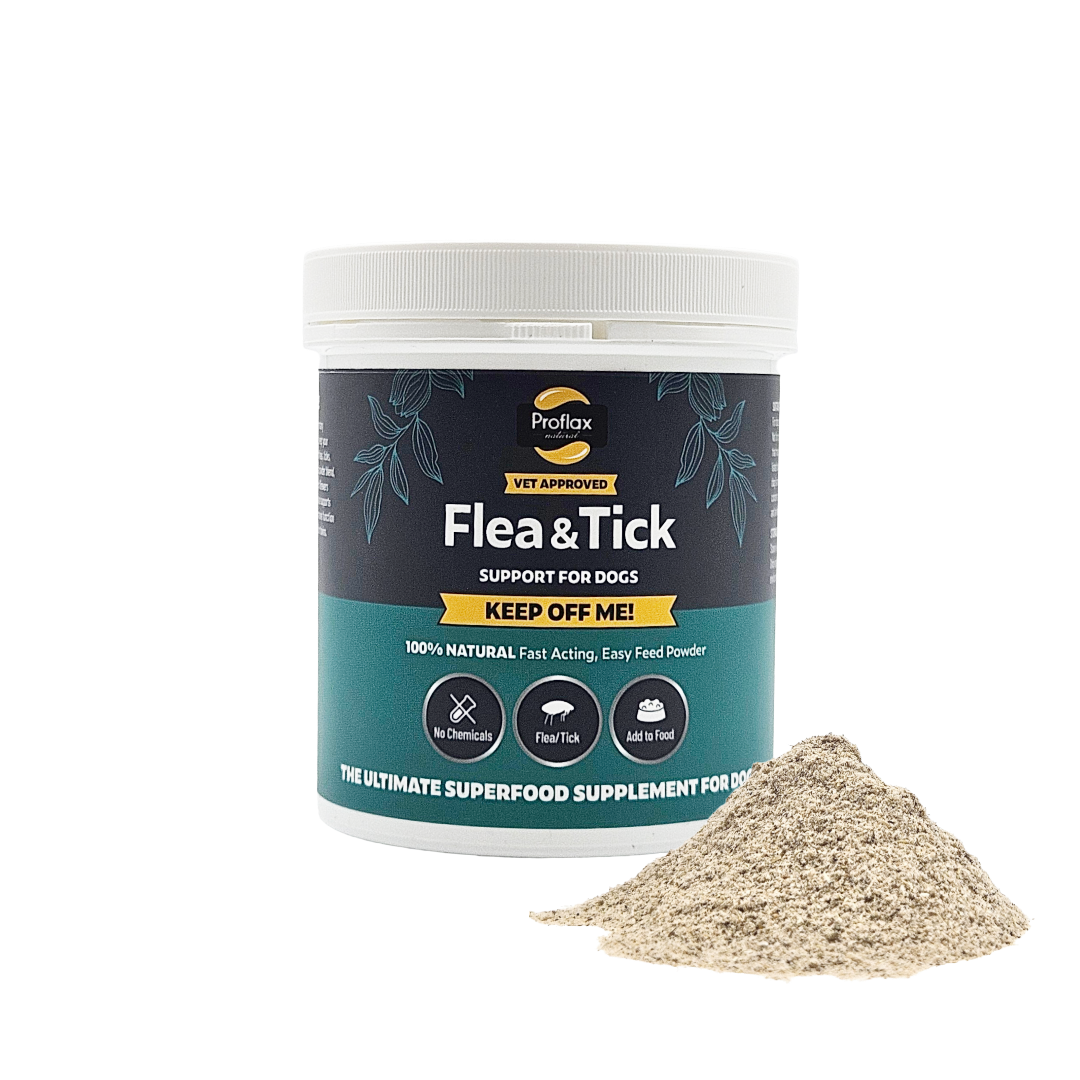 Natural Flea & Tick Support for Dogs - Keep Off Me! Powder - Proflax