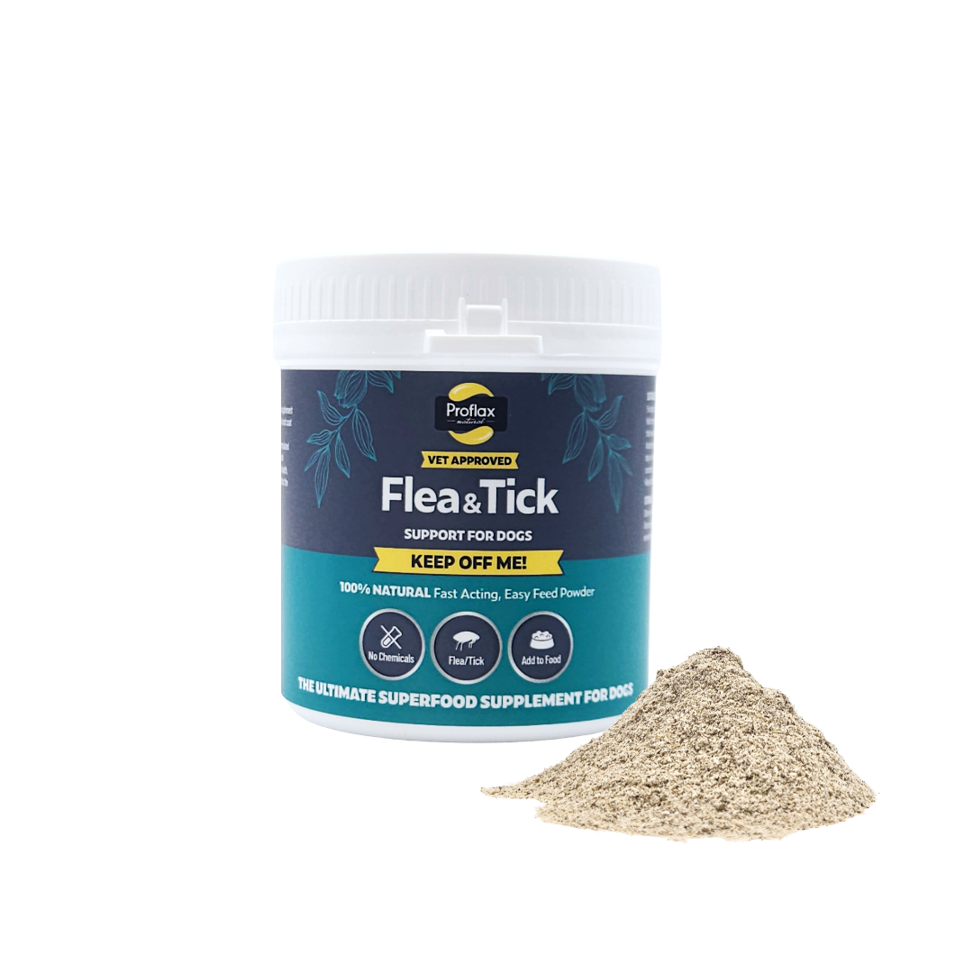 Natural Flea & Tick Support for Dogs - Keep Off Me! Powder - Proflax