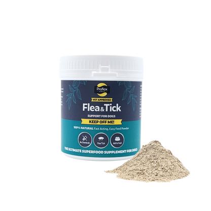 Natural Flea & Tick Support for Dogs - Keep Off Me! Powder - Proflax
