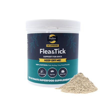Natural Flea & Tick Support for Dogs - Keep Off Me! Powder - Proflax
